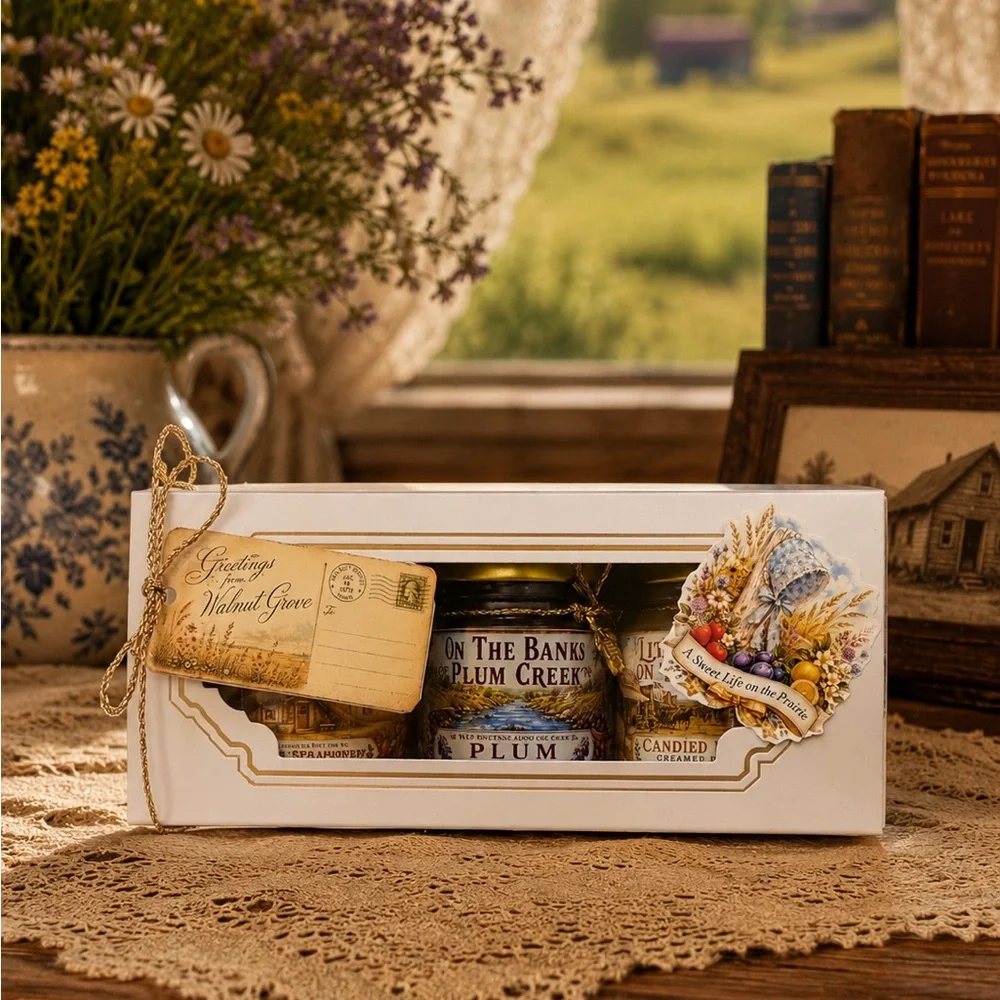 Little House On The Prairie Honey Gift Set ~ Three Jars Ready to Gift